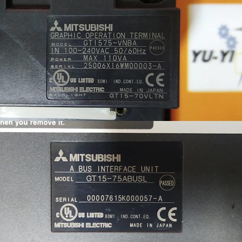 MITSUBISHI GT1575-VNBA GRAPHIC OPERATION TERMINAL - PLC DCS SERVO